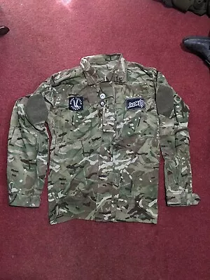 British Army MTP Camouflage Temperate Weather PCS Combat Jacket W/ Punk Patches • £5