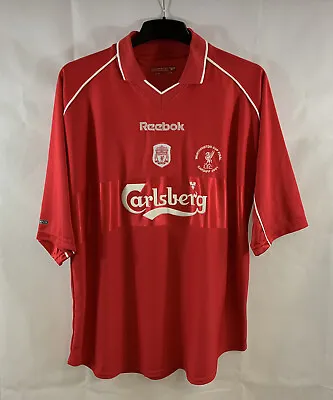 £119.99 • Buy Liverpool Worthington Cup Final 2001 Home Football Shirt 2000/02 (XL) Reebok F5