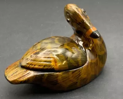 Vintage Chinese Lacquered Duck Trinket Box • $15