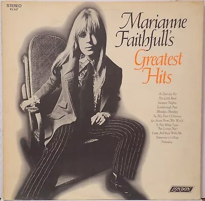 Marianne Faithfull's Greatest Hits London PS 547 1969 LP • $6.50