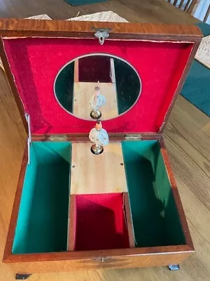 Vintage Musical Trinket Box - Marquetry • £10