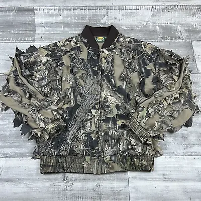 Cabela's Leaf 3-d Ghillie Advantage Timber Hunting Jacket Usa Sz L • $33.96