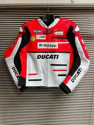 Ducati Corse Motorbike Racing Leather Jacket-Cowhide Leather Moto Riding Jacket • $149.99