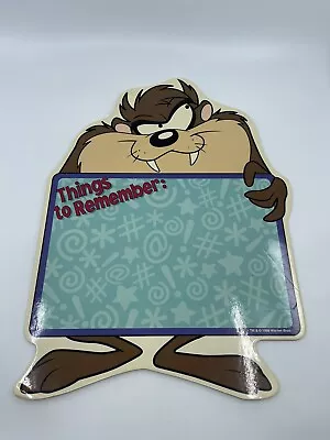 Taz  Looney Tunes  Things To Remember  Memo Dry Erase Board - Vintage • $13.50