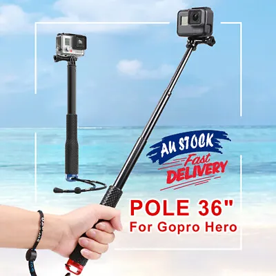 $15.95 • Buy GoPro Hero Selfie Stick Handle Telescopic Monopod Mount GoPro Pole 7 6 5 4 3+ 2