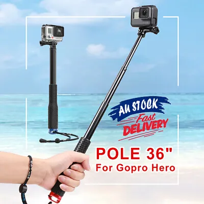 GoPro Hero Selfie Stick Handle Telescopic Monopod Mount GoPro Pole 7 6 5 4 3+ 2 • $15.95