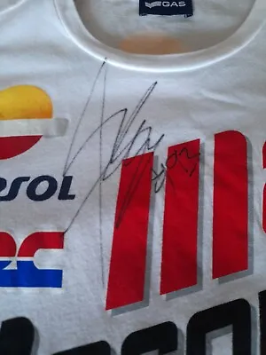 Marc Marquez Signed Official Championship Winning Tshirt 2014 Full Auto ..proof  • $311.05