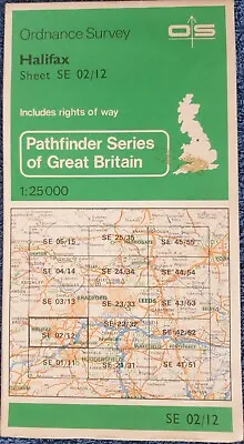 Vintage Ordnance Survey Map Pathfinder Halifax 1982 Excellent • £3.99