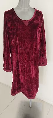 Salon Studio Burgundy Vintage Velvet Dress In Great Condition • $19.95