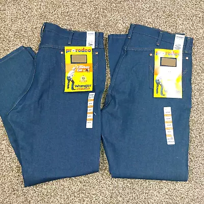 Wrangler Pro Rodeo Competition Jeans 42x34 Vintage Brand New TAGS Cowboy Cut • $39.99