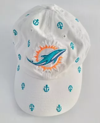 Womens Miami Dolphins NFL 47 Brand Adjustable Strapback Hat Cap Confetti Anchors • $12