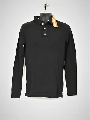 £26.24 • Buy Superdry Classic L-S Pique Polo Bison Black Size S / 36  Rrp £39.99 CR095 AA 02