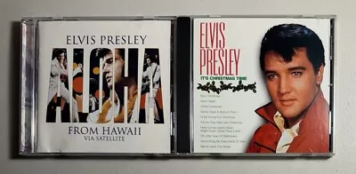 ELVIS PRESLEY 2 CD Lot: Aloha From Hawaii [Remastered] + Christmas Time FREE S/H • $12.95