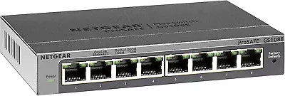 NETGEAR GS108E-300AUS PROSAFE Plus 8 Port 10/1000 GIGABIT L2 Switch Desktop L... • $82.27