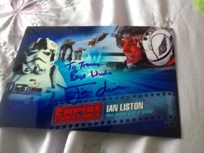 £4.99 • Buy Star Wars Memorabilia Ian Liston As Wes Janson Empire Strikes Back Signed Photo