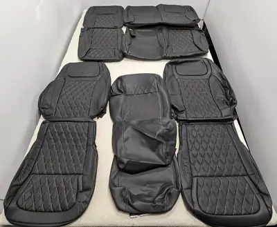 For Ford F150 Crew Cab 2021-2023 Black Interior Leather Seat Covers LQ166 • $899