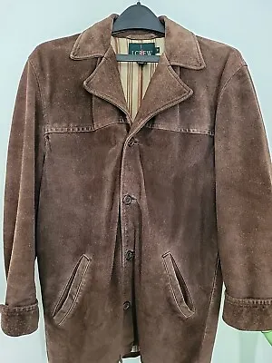 J Crew Suede Lined Coat Jacket Size XS Brown • $69