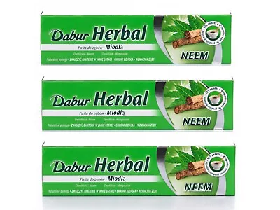 £11.99 • Buy Dabur Herbal Toothpaste  Neem  100 Ml  3Pk Free Delivery