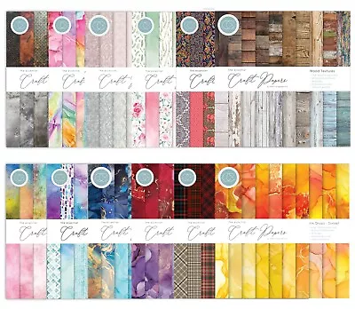 £4.99 • Buy The Essential 6  X 6  Craft Paper Pads From Craft Consortium - 26 Designs NEW