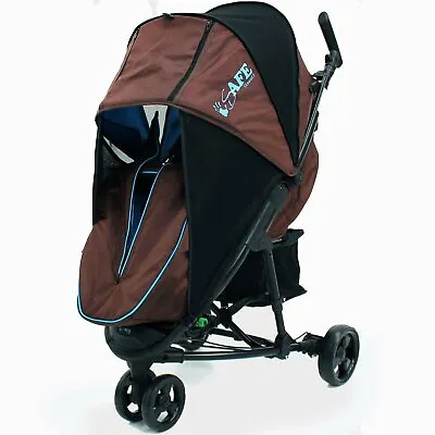 £69.95 • Buy SALE!!! Baby Stroller Buggy ISafe 3 Wheeler Pram Visual 3 - Blue Brown