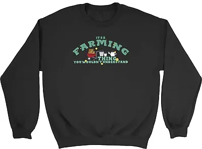 Farming Thing Kids Sweatshirt Farm Plants Harvest Agriculture Boys Girls Jumper • £12.99