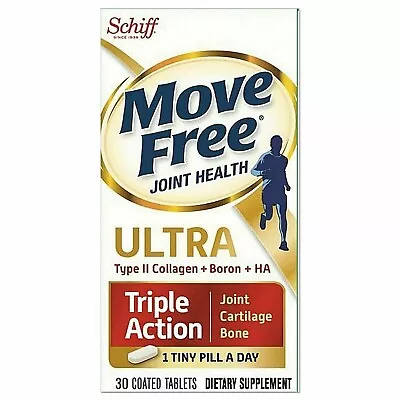 Move Free Ultra Triple Action Joint Cartilage Bone 30 Coated Tabs By Schiff • $83.87