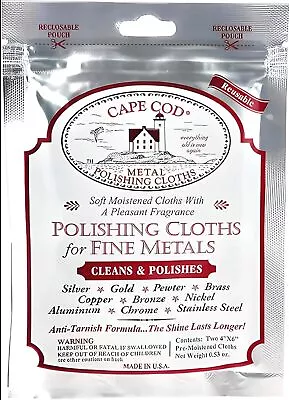 Cape Cod 2 Polishing Cloths To Polish And Remove Scratches From Rolex...  • $11.44