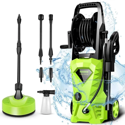 £75.99 • Buy 2600PSI Electric Pressure Washer 1650W High Performance Jet Wash For Car Patio
