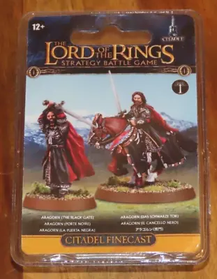 Games Workshop Lord Of The Rings Aragorn The Black Gate Foot And Mounted New NIB • £27.99