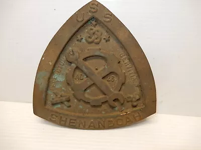 Vintage Commemorative Bronze Paperweight Uss Shenandoah Ad-26 Destroyer • $89.99