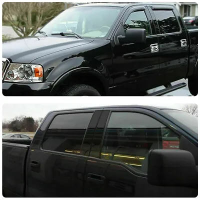 $15.49 • Buy Glossy Black Pillar Post For 2004-2014 Ford F-150 4pcs Set Door Trim Cover Parts