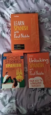 Learn Spanish With Paul Noble For Beginners. Complete Course & Stories Book. New • £35