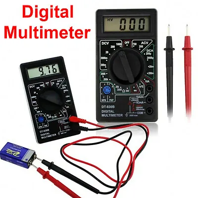 £6.99 • Buy Digital Multimeter Auto Range DC AC Voltage Current Meter Tester Dectect UK