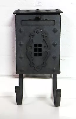 Vintage  Mission Style/Gothic  Metal Mailbox W/newspaper Hangars Nice Condition! • $65