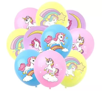 $9.88 • Buy 16PCS Unicorn Balloon Set Party Supplies Kids Girls Birthday Decoration