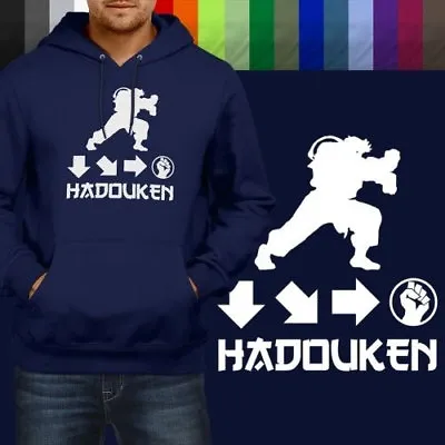 Hadouken Ryu Street Fighter Ken Unisex Mens Women Pullover Hoodie Sweater Print • $35.98