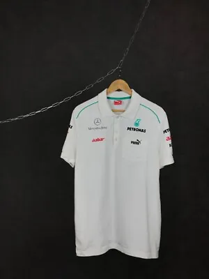 Mercedes Benz Petronas Overprinted Racing Moto Polo Tee • $42