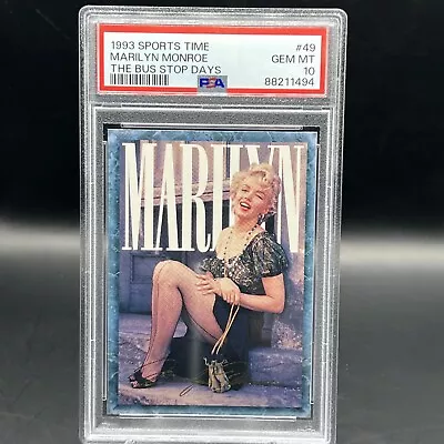 1993 Sports Time #49 Marilyn Monroe The Bus Stop Days  PSA 10 • $85