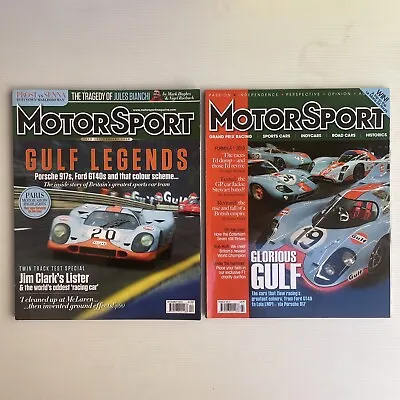 Gulf Oil Racing Legends Ford GT40 Porsche 917 Collectors Motor Sport Magazines • $27