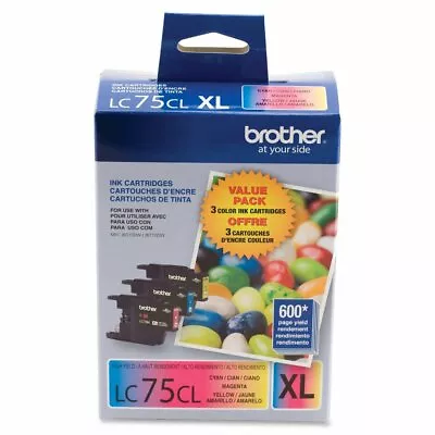 GENUINE Brother LC75 Ink Cartridge 3 Pack For MFC-430W MFC-J825DW MFC-J835W  • $21.99