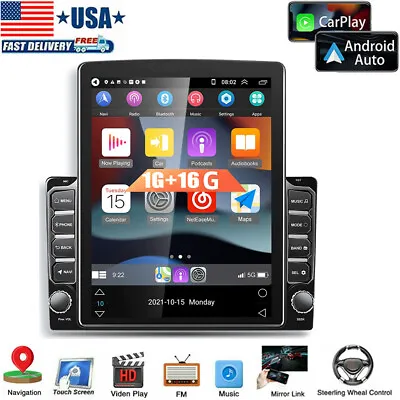 $160.54 • Buy 9.7  Android 11 Car Stereo Radio Apple CarPlay GPS Wifi 2DIN Android Auto Camera