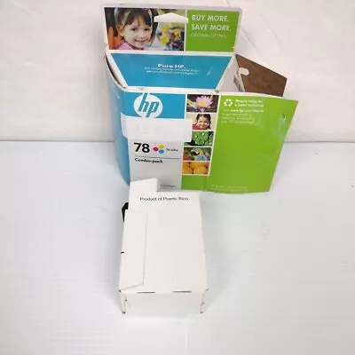 Genuine OEM HP 78 Tri Color Ink Cartridge Expired 2009 ( Factory Sealed ) • $9.95