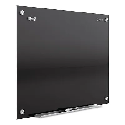 Quartet Infinity Magnetic Glass Marker Board 36 X 24 Black G3624B • $99.98