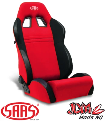 SAAS Vortek Seat Dual Recline Black/Red (ADR Compliant) M2002 • $439