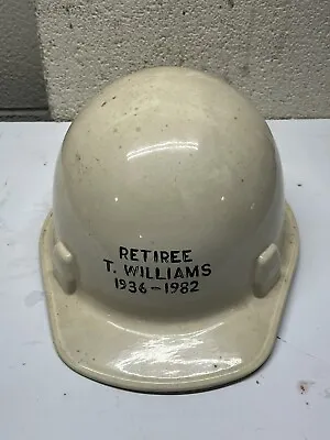 Vintage MSA Hard Hat Skullgard Glass Fiber Other White Construction Mining  • $14.99