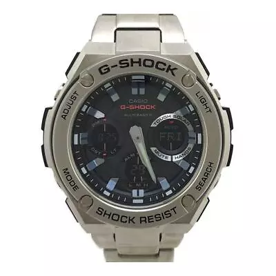 CASIO G-SHOCK GST-110D Tough Solar Multiband 6 Black SS Bracelet Mens Watch • $356.06