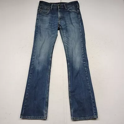 Levis 527 Jeans Mens 32x34 Blue Denim Bootcut Mid Rise Medium Wash 32x34 • $22.49