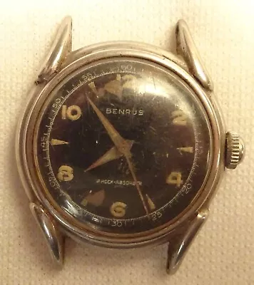 Vintage Benrus Wristwatch 17J Parts Repair Model BHW • $29.99