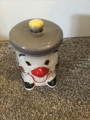 £6 • Buy VINTAGE DUSTY BIN Ceramic Money Box TV 3-2-1 Piggy Bank 1970's 1980's