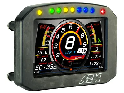 AEM CD-5F Carbon 5  Flat Panel Digital Racing Dash Display Non-Logging Non-GPS • $1579.12